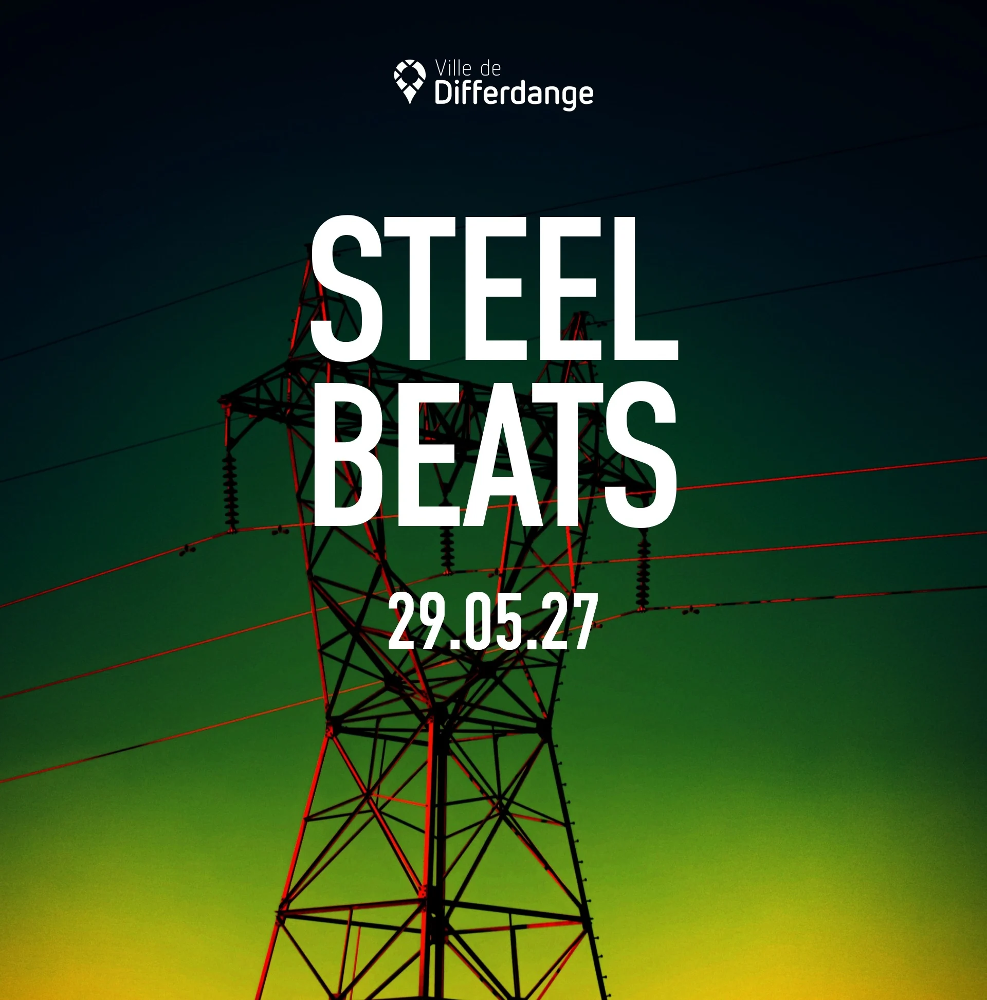 Affiche Steel Beats avec la date du 29 mai 2027.